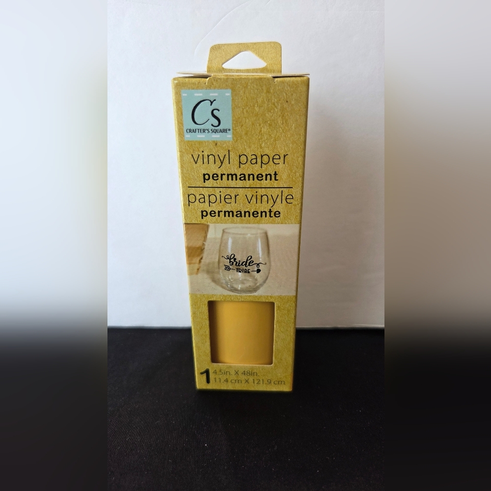 Crafter's Square Vinyl Paper Permanent 4.5in x 48in Glossy
